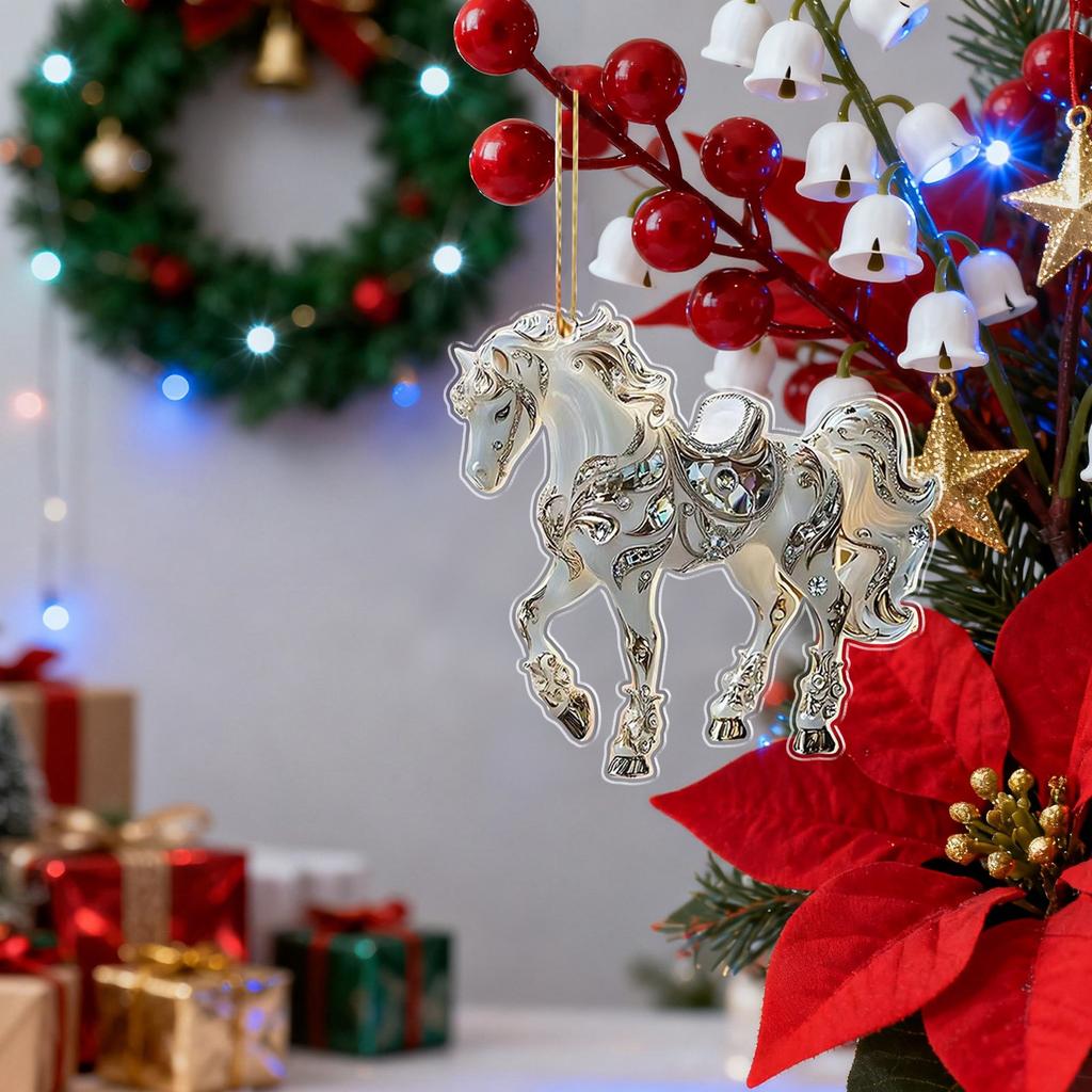 Подвеска-лошадь, Рождественское украшение-подвеска, В качестве подарочной подвески для любителей лошадей, Великолепная рождественская подвеска