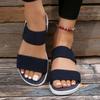Spring and Summer Footwear Plus Size Women's Shoes Casual Elastic Band Flying Flat Sandals