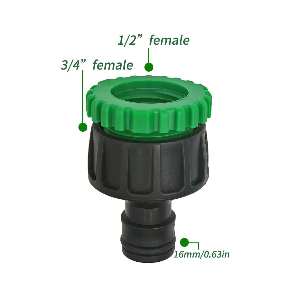 ABS Quick Connector for Garden Hose, 1/2” Double Male Hose Coupling Adapter, Extender Set for Pipe&tube