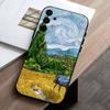 Чехол для телефона V-Van G-Gogh S-Звездные подсолнухи для Samsung Galaxy A73,A72,A71,A70,A53,A52,A51,Других Мягкий черный чехол