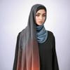 New Cotton Muslim Hijabs Scarf Tie-dyed Headscarf Wraps Long Shawls With Fringe Femme Musulman Ombre Viscose Headband Scarves