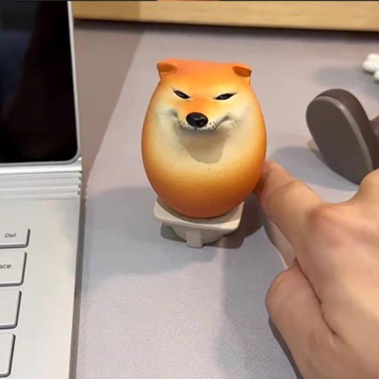 1/2/3/4 шт. Мягкая игрушка-яйцо Сиба-ину с медленным отскоком, снятие стресса, тревожности, портативная, для детей, подростков, взрослых, мультяшная собака, сжимающая, сжимающая, сенсорная игрушка-фиджет