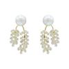 Zircon Wheat Ear Earrings Silver Needle High-End Design Earrings French Fashion Elegant Temperament Earrings Women
