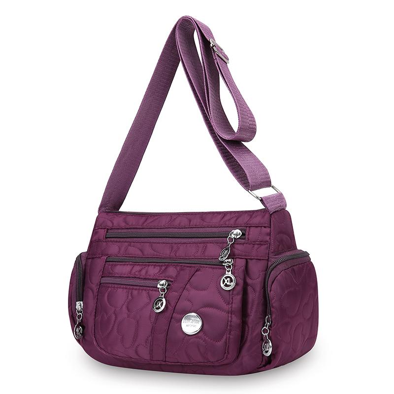 Большая водонепроницаемая сумка кроссбоди через плечо с несколькими карманами для поездок на работу и использования на открытом воздухе