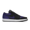 Jordan Air Jordan 1 Gift Box Abrasion Resistant Low top Vintage Basketball Shoes Unisex Black Purple 553558-165(Team701-F-B)