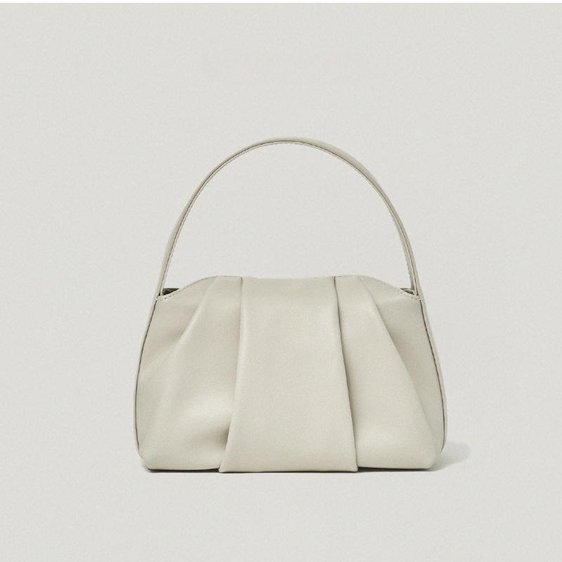 Дизайнерская сумка, летняя, новая, из искусственной кожи, простая, универсальная, сумка-саквояж, плиссированная, сумка-облако, мягкая, кожаная, ручная сумка для женщин