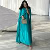 Абайя из атласа в современном стиле: MQ108 Длинное скромное платье с рукавами оверсайз