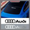 Для RS3 Наклейка-декор на лобовое стекло автомобиля спереди и сзади Для Audi A1 A2 A3 A4 A5 A6 A7 A8 Q1 Q2 Q3 Q4 Q5 Q6 Q7 Q8 TT RS3 S5 B8 Quattro