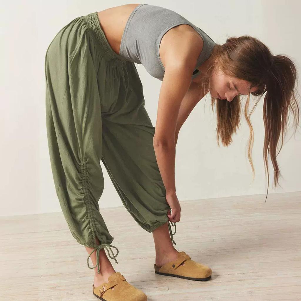 Брюки-фонарики с завязками на шнурке, женские летние брюки Premium Feeling Skinny Casual Pant