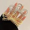 Women Hair Claw Hollow Geometric Bowknot Shape Hair Clip Anti-slip Teeth Back Head Hair