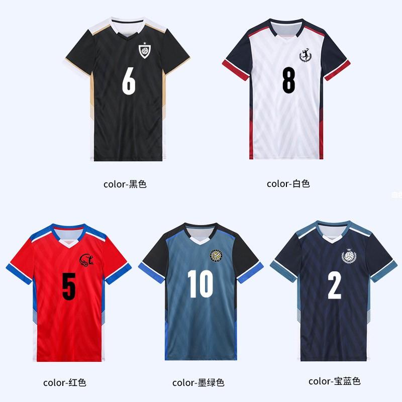 Quick Dry Volleyball Uniform Set Men Women Team Training Competition Short Sleeve Jersey