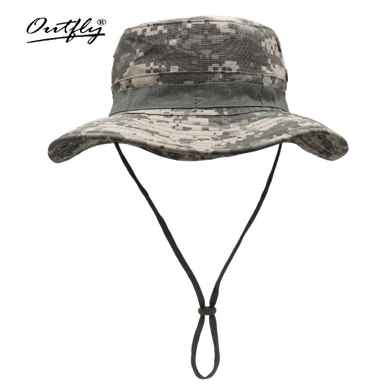 Летняя новая камуфляжная панама, защита от солнца для улицы, большие поля, рыбалка, военная подготовка, альпинизм, козырек, шляпа с защитой от УФ-лучей