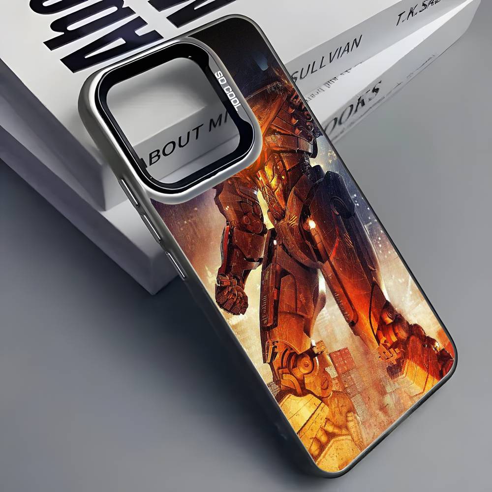 Крутой чехол для телефона P-Pacific R-RimS для iPhone 16 15 14 13 12 11 Pro Max Серый Черный Матовый Лазерный Металлик Аврора Funda