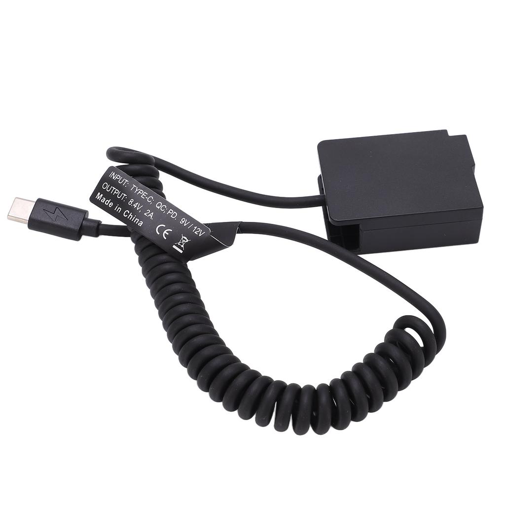 Тип C DMWDCC8 Полностью декодированный адаптер-муфта для аккумулятора-пустышки с гибким пружинным кабелем для камеры G5