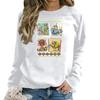 Women's Fashion Casual Long Sleeve Loose Printed Sweatshirt