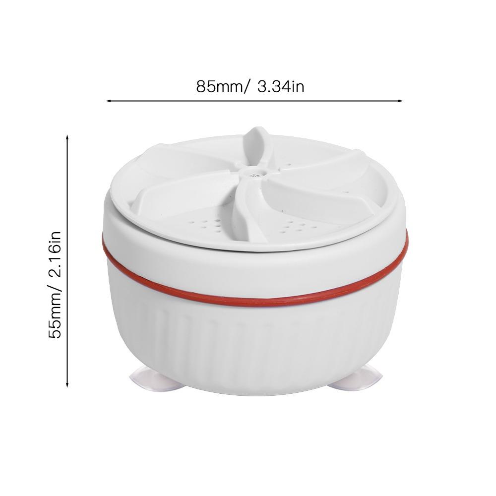 60W Mini Washing Machine Portable USB Turbo Ultrasonic Washer for Baby Clothes Underwear Socks Business Travel Home Kitchen