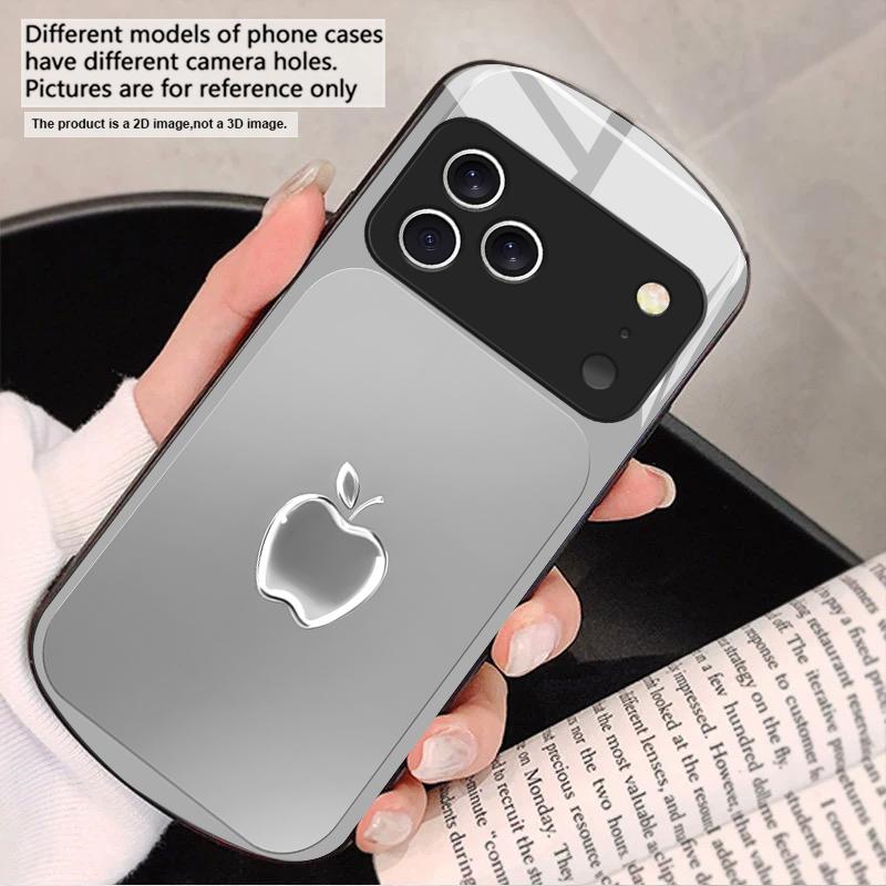 Металлическая серая текстура Для iPhone 17 16 15 14 13 Plus 12 mini 11 Pro Max XR Xs Max X 7 8 6S 22 20 Эллиптический стеклянный чехол для телефона