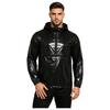 Mens Waterproof Hoodie Sweatshirt Front Kangaroo Pocket Zipper Long Sleeve Hooded Windbreaker Raincoat