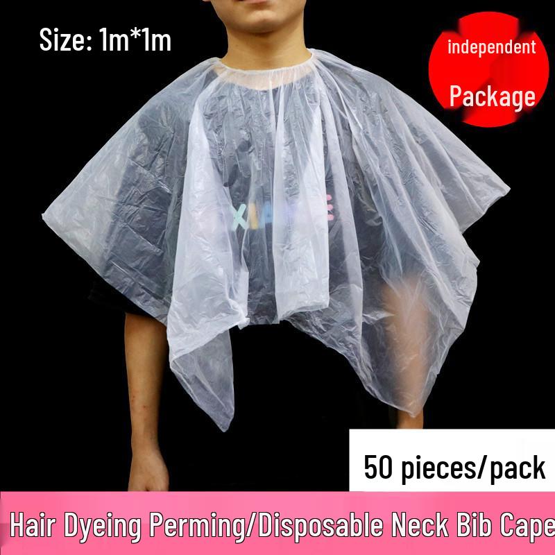 Утолщенная водонепроницаемая парикмахерская накидка для химической завивки, окрашивания и укладки волос.