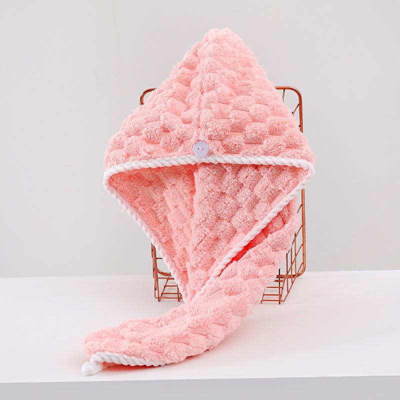 Мягкое впитывающее полотенце для волос из кораллового флиса и симпатичная повязка на голову для душа