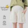 Maternity Summer Leggings: Casual Loose Shorts with Belly Support - Safe and Versatile for Pregnancy.