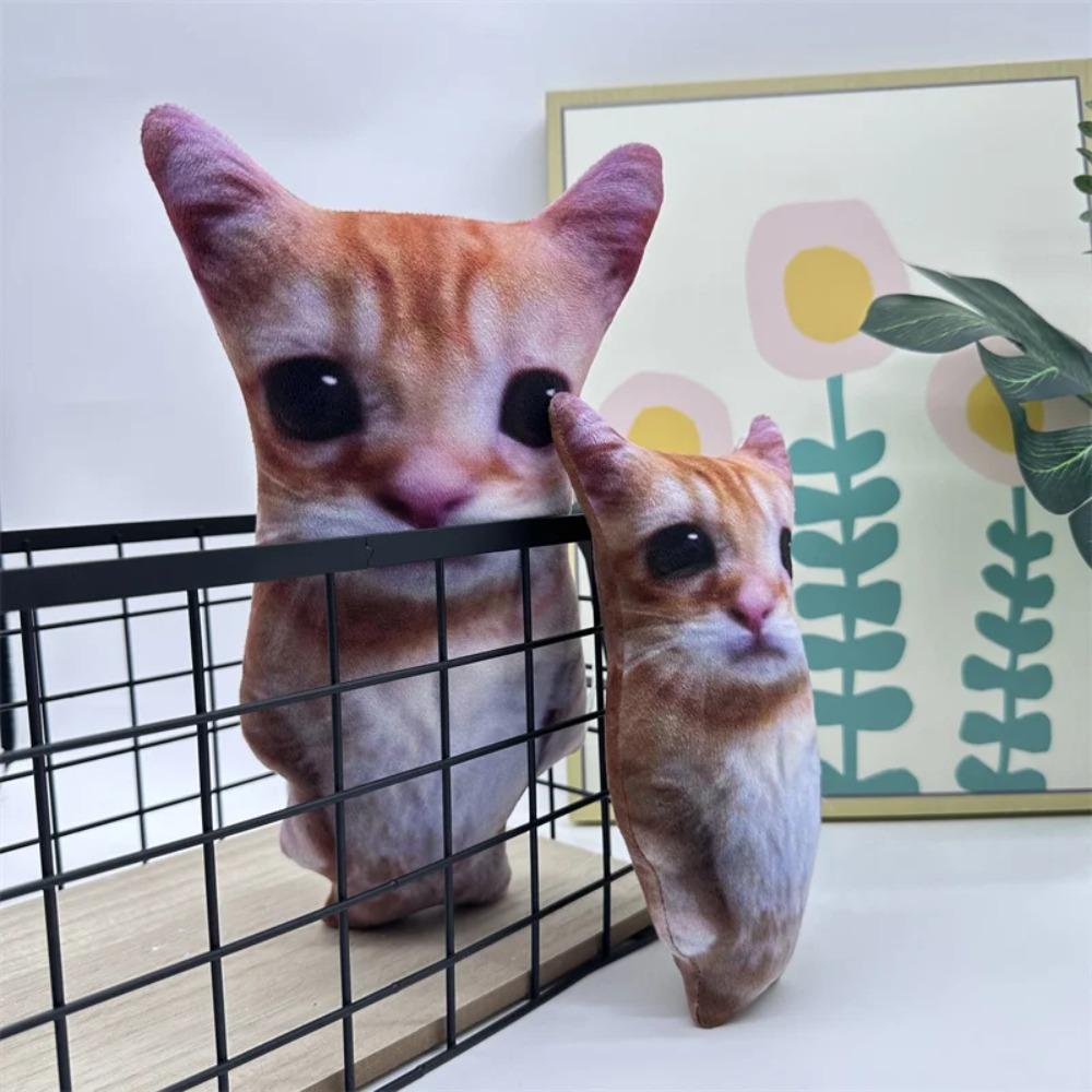 Comfort Stuffed Lifelike Cats Plush Toy Cute Cat Plush Toy American Shorthair Cat Doll Home
