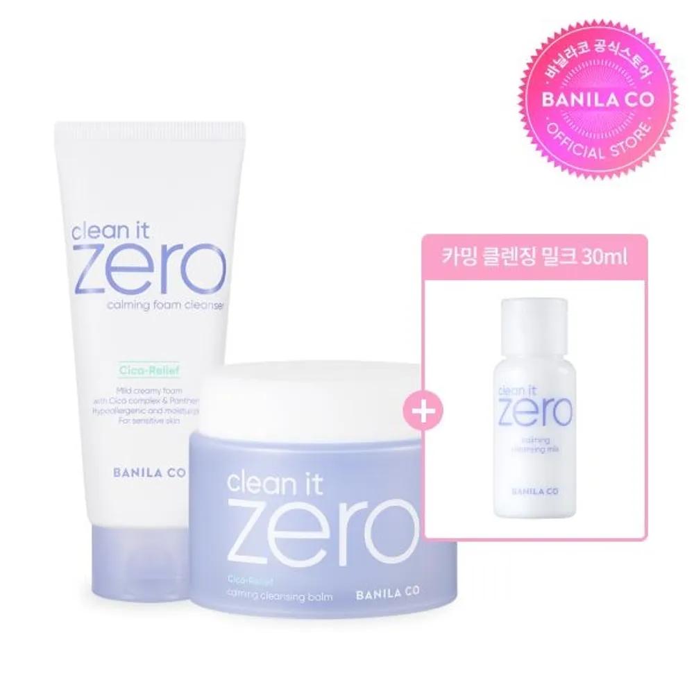 Очищающий бальзам Clean It Zero Calming 180 мл + Пенка для умывания 150 мл