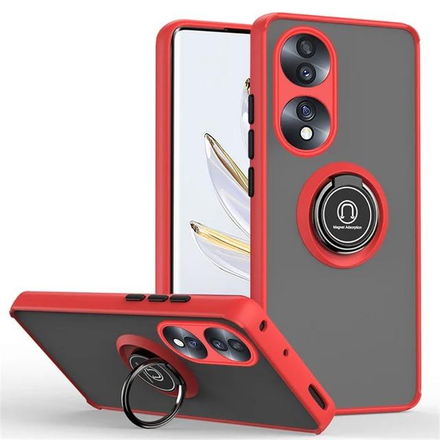 Чехол Armor Matte для Honor 90 Smart 70 50 Lite X8b X7b 5G X7a X6a чехол-кольцо магнитный держатель подставка противоударный бизнес полная защита