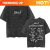 Customization Shirt Rapper Mora Lo Mismo De La Otra Vez World Tour 2025 Graphic Tshirt Mens Women Vintage Washed Short Sleeve