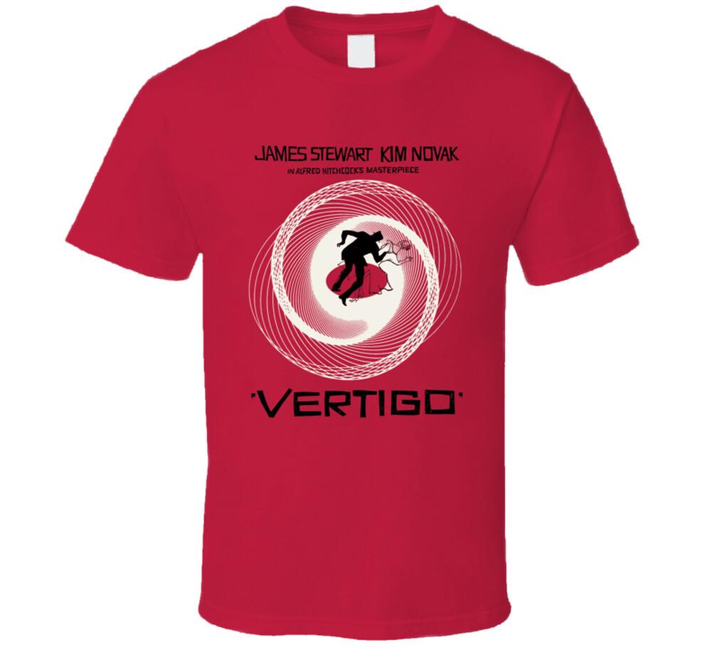 Vertigo, T-Shirt Mens Womens Tees Top, Alfred Hitchcock, Saul Bass, Kim Novak, James Stewart, Movie