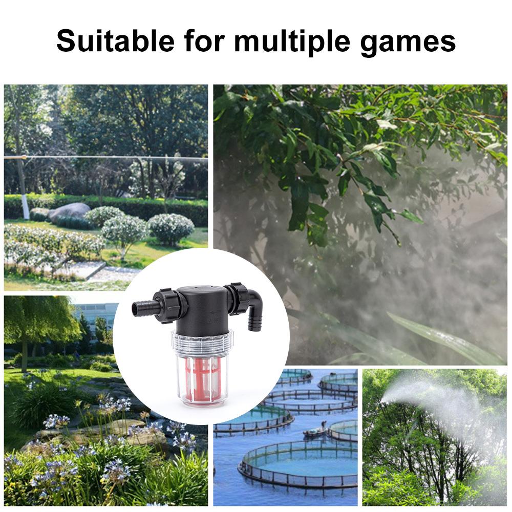 Transparent 50 Mesh Fine Filtration Water Filter with 20mm 25mm Barbed Agriculture Tools Garden Irrigation Filter 1Pcs