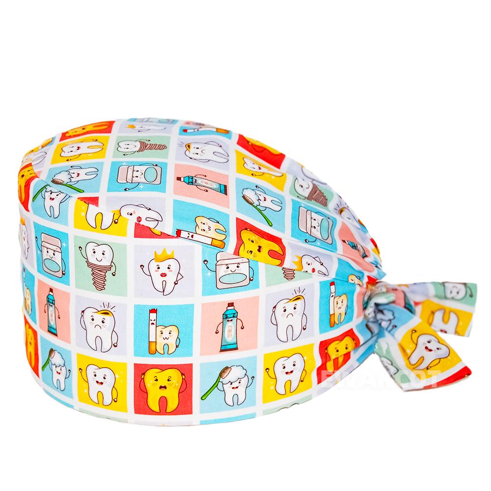 Новая мягкая кепка из хлопка, регулируемая шапка с героями мультфильмов, шапка для лабораторной работы, хирургическая шапка, аптека, аксессуары для ухода за стоматологом, шапочки-скрабы