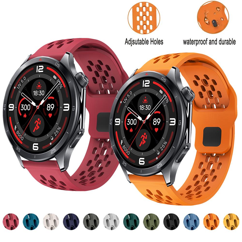 Ремешок для OnePlus Watch 2 3 2R 22 мм Ремешок с обратной застежкой для OnePlus Watch 3 2 2R 22 мм Мужской Женский Силиконовый Запасной Наручный
