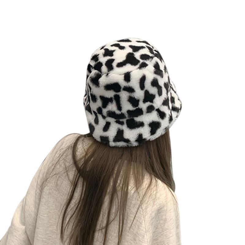 Ретро плюшевая рыбацкая шляпа женская осенне-зимняя толстая шляпа-ведро