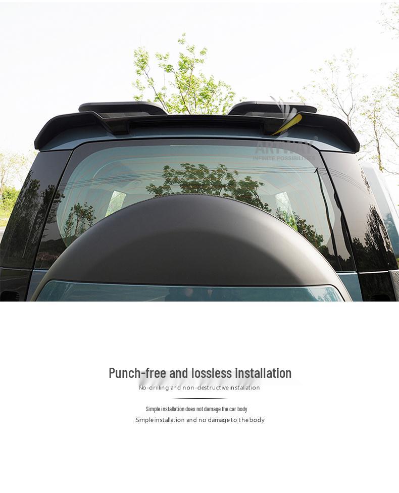 Land Rover New Defender Rear Wing Spoiler ABS Material Upgrade - Easy Installation