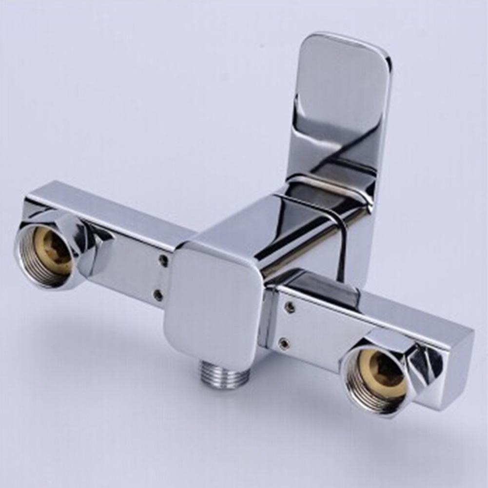 1 х смеситель для душа, устойчивый к высоким температурам, серебристый