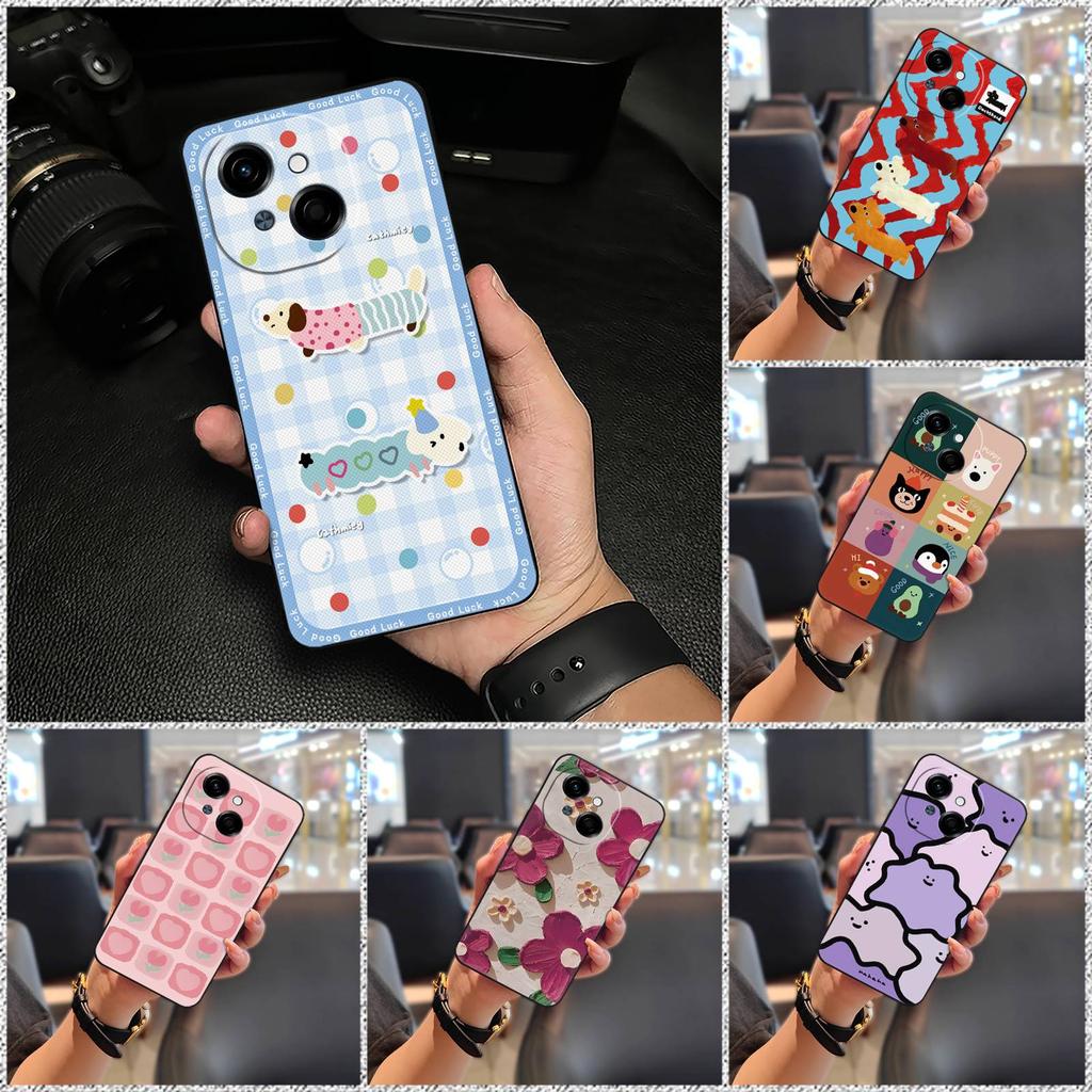 TPU Shockproof Phone Case For Tecno POP9 4G/Spark GO 1/KL4 Protective Phone Pouch Soft Case Graffiti Animals Cartoon