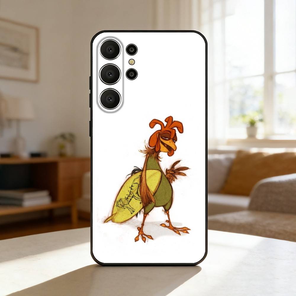 C-Chicken J-Joe Surf Phone Case For Samsung S26,S25,24,23,22,30,21,10,9,Ultra,Plus,Lite,FE Soft Black Case