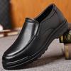 Leather Shoes Men's Business Formal Wear 2025 New British Comfortable Soft-soled Casual Men's Leather Shoes Men's Velvet Cotton Shoes