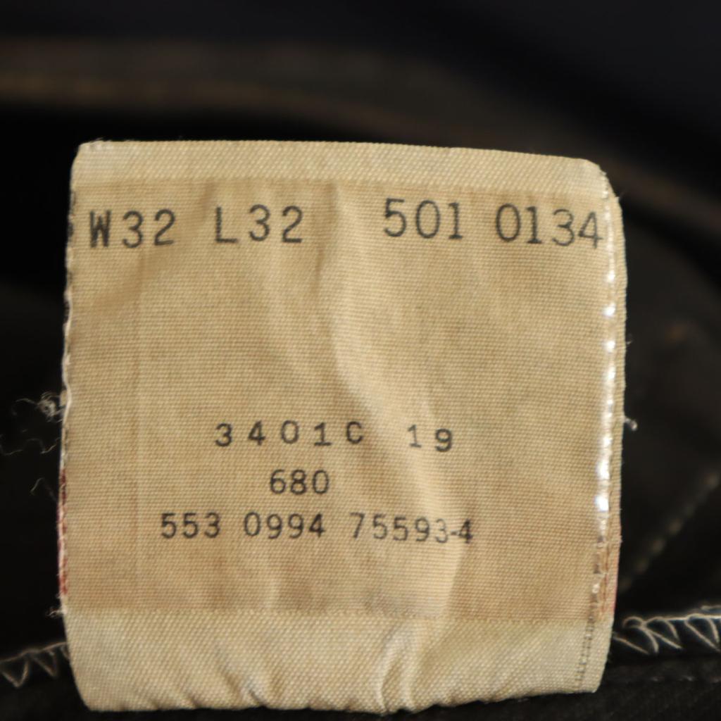 Levi's 90s Old USA Made Stretch Straight Denim Pants W32 Button Fly Men's Used