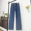 DIMANAF 2025 Большой размер Осенние Синие Базовые Эластичные Джинсы Новые Брюки Женские Джинсовые Брюки Большие Брюки 6XL