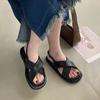 Women Shoes Flats Platform Casual Open Toe Slippers Summer New Slingbacks Sandals Designer Beach Ladies Flip -Flops Slides