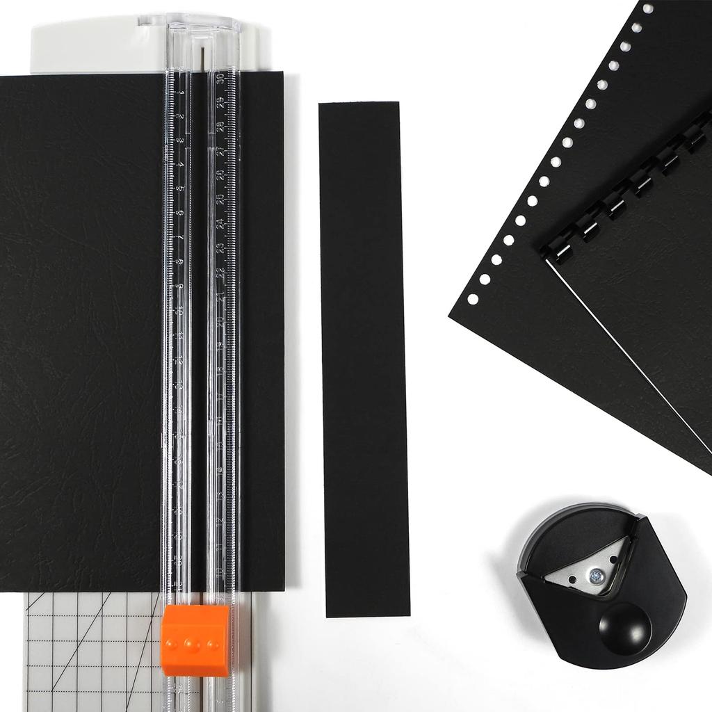 RAYSOONER Bookbling Cover Booklet Cover Pattern Cover No Punch Формат А4 100 Листов Черный A4-BC-BK