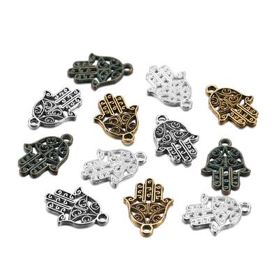 20 шт./лот античная бронза подвески Хамса защита ладони кулон для браслета ожерелье ювелирные изделия ручной работы 21x15 мм