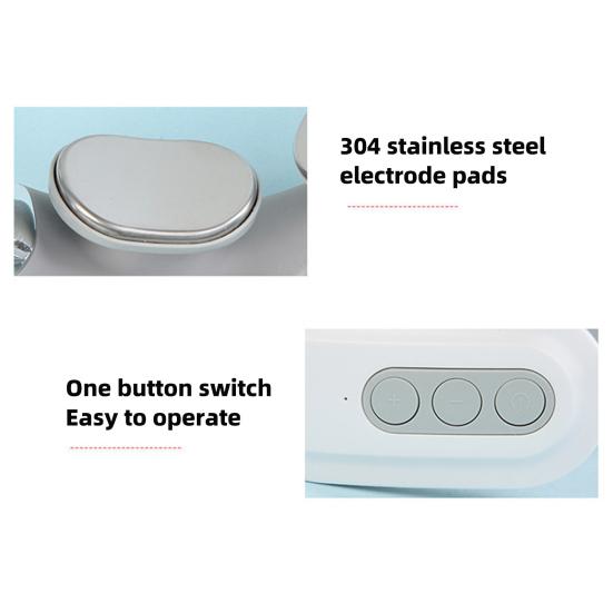 Портативный массажер для шеи 6 режимов вибрации 16 уровней интенсивности Перезаряжаемый Глубокотканный Обезболивающий Электрический Вибрационный Шейный Массажер с Подогревом