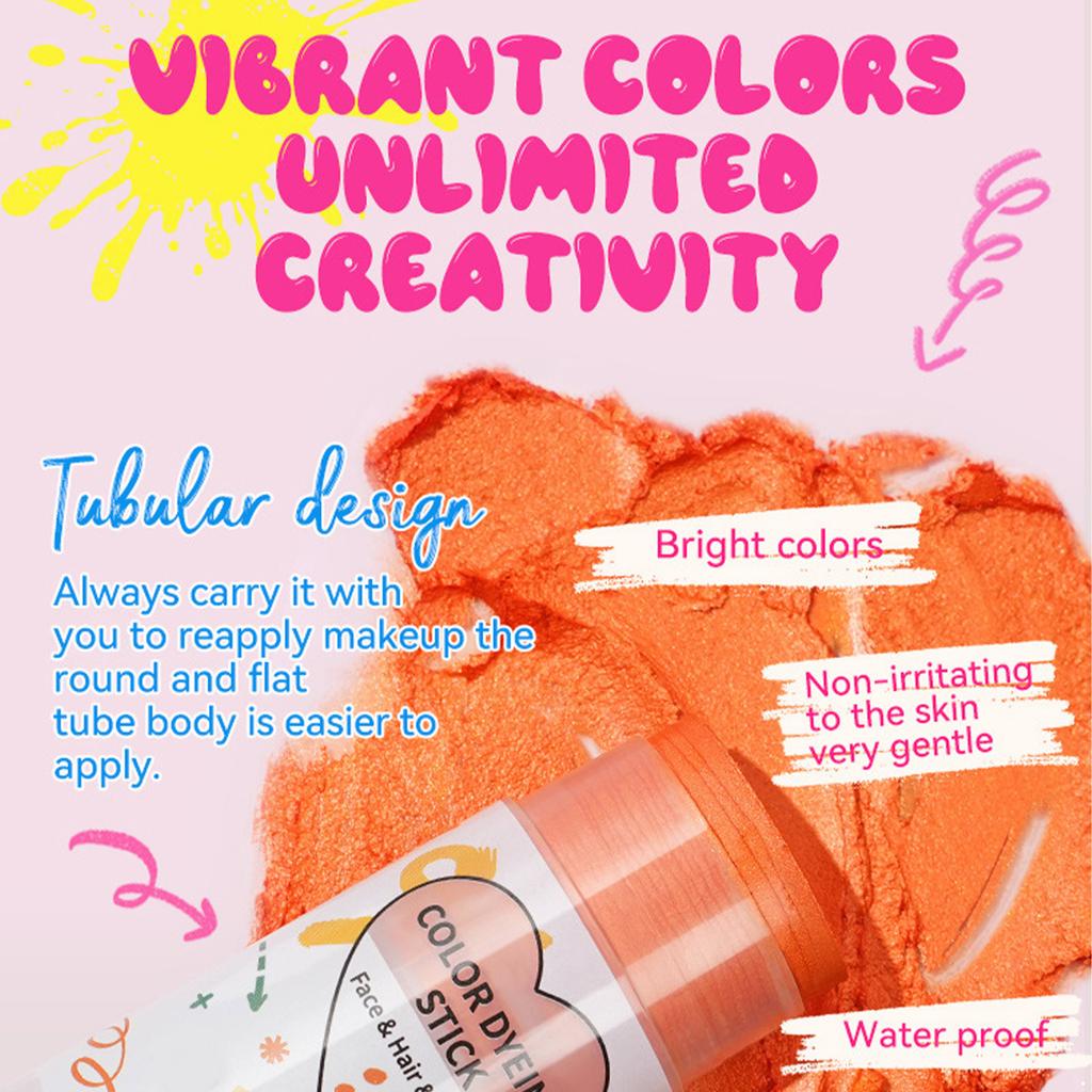 15 г Многофункциональный перламутровый стик для окрашивания тела с эффектом вспышки, градиентным металлическим блеском, для макияжа лица и тела, для фестивалей, вечеринок, косплея