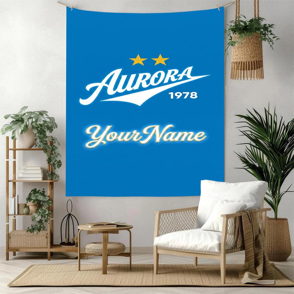 Fc Zenit Saintpetersburg Custom Your Name Wall Decor Tapestry Art For Pet Memorial Birthdaywedding Party Backdrop Family Gift