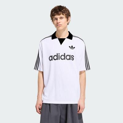 adidas Мужская футболка Originals с воротником для вратаря, с коротким рукавом