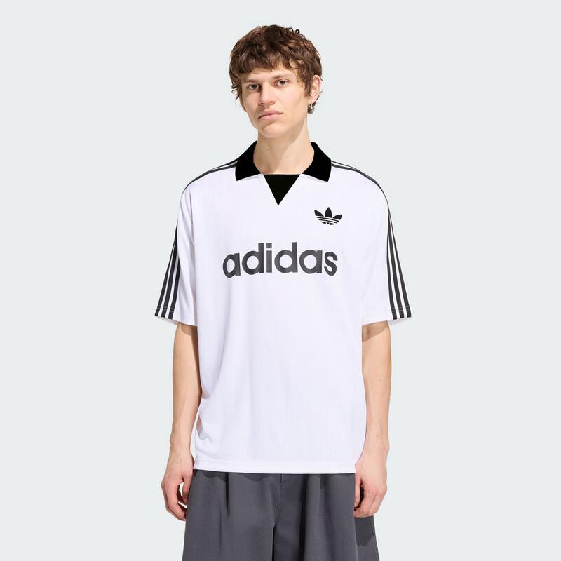 adidas Мужская футболка Originals с воротником для вратаря, с коротким рукавом