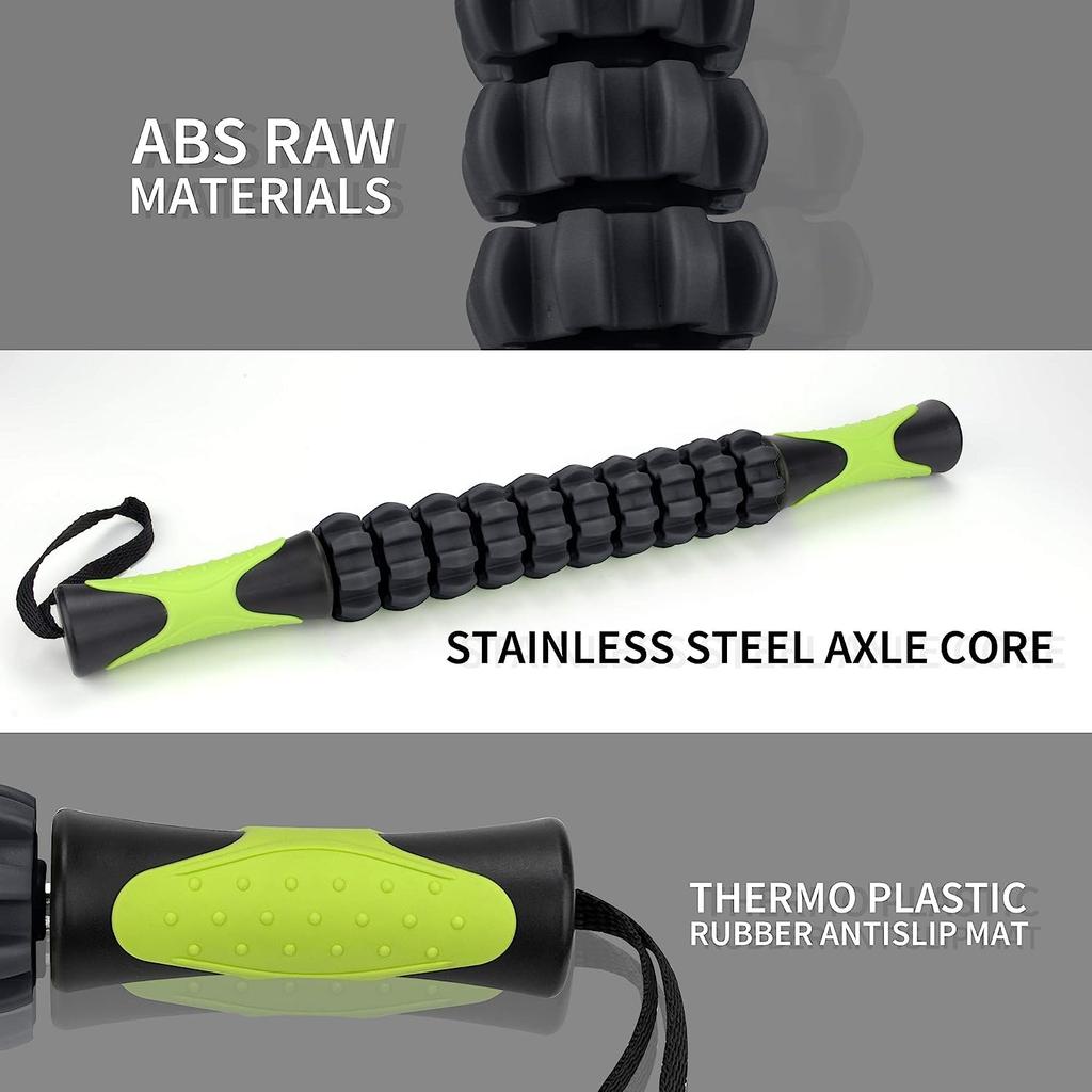 Роллер для мышц спортсмена, ролик для мышц фасции освобождает фасцию, чтобы уменьшить боль, облегчить болезненность и скованность частей тела: икры, бедра, плечи